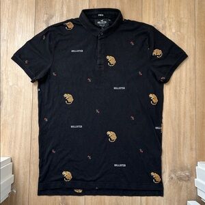 HOLLISTER Epic Flex Logo Tiger Polo Shirt